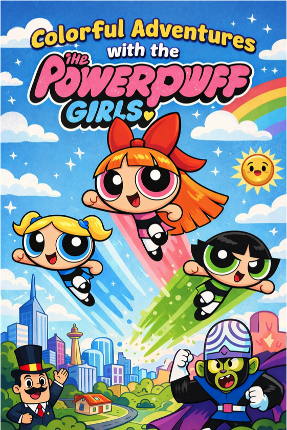 Colorful Adventures with the Powerpuff Girls